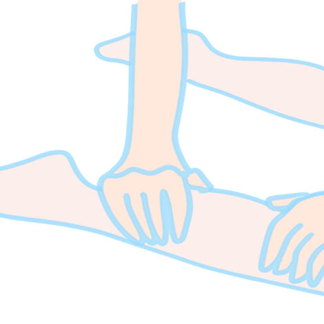 フットマッサージのイラスト