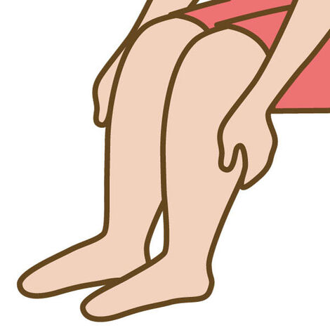 むくみのイラスト